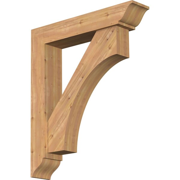 Ekena Millwork Westlake Traditional Smooth Bracket w/ Offset Brace, Western Red Cedar, 7 1/2"W x 38"D x 44"H BKT0806X38X44WTL01SWR - main